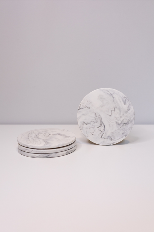 Light Marble Coasters